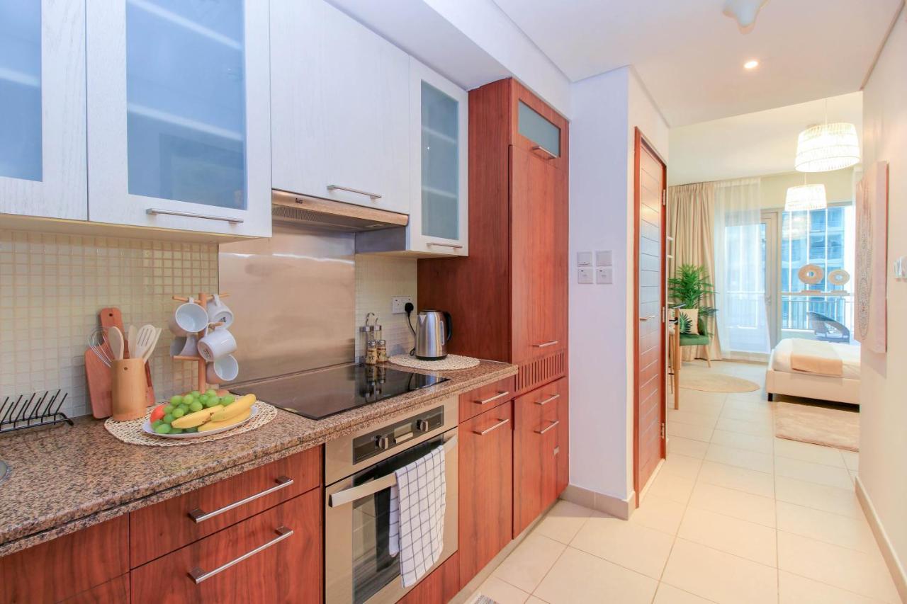 Durrani Homes - Luxurious Studio Near Dubai Mall With Pool View Exterior foto